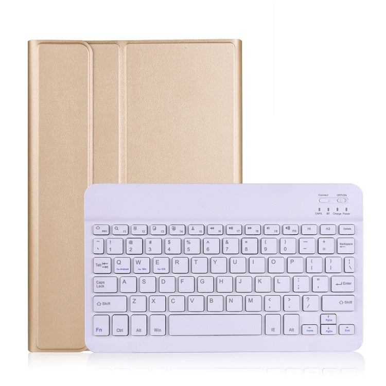 A870 For Samsung Galaxy Tab S7 T870/T875 11 inch Detachable Bluetooth Keyboard Ultrathin Horizontal Flip Leather Tablet Case with Holder & Elastic Band
