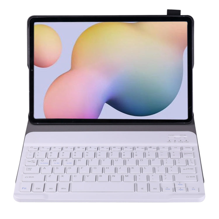 A870 For Samsung Galaxy Tab S7 T870/T875 11 inch Detachable Bluetooth Keyboard Ultrathin Horizontal Flip Leather Tablet Case with Holder & Elastic Band