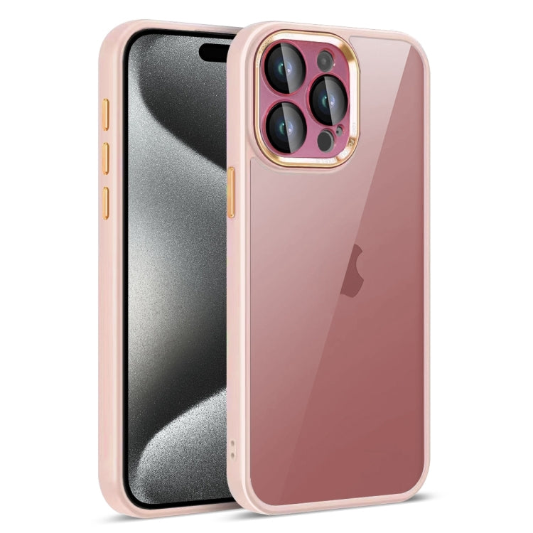 For iPhone 15 Pro Colorful Armor Lens Film Translucent Phone Case