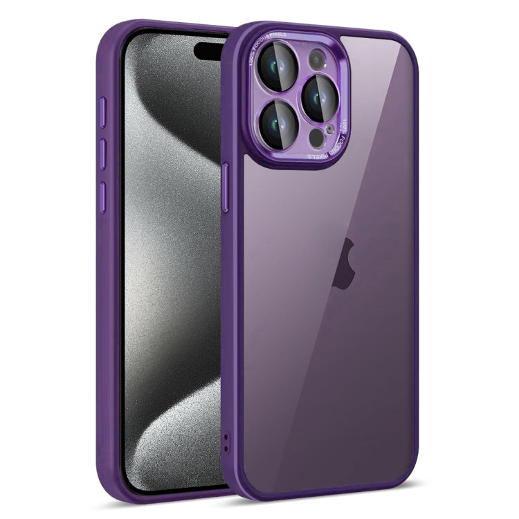 For iPhone 15 Pro Colorful Armor Lens Film Translucent Phone Case