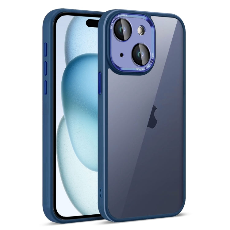 For iPhone 15 Plus Colorful Armor Lens Film Translucent Phone Case