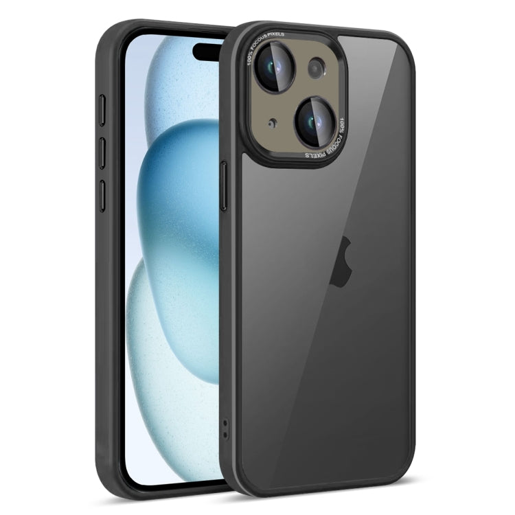For iPhone 15 Colorful Armor Lens Film Translucent Phone Case