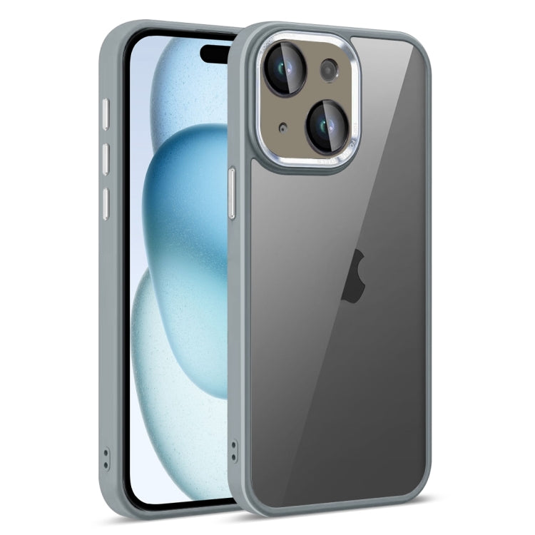 For iPhone 15 Colorful Armor Lens Film Translucent Phone Case