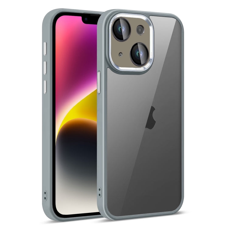 For iPhone 14 Colorful Armor Lens Film Translucent Phone Case