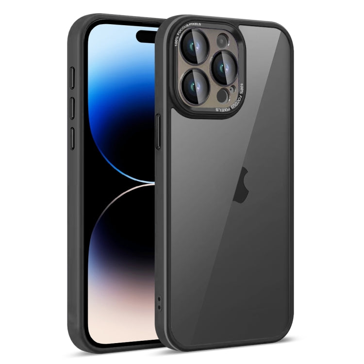 For iPhone 14 Pro Colorful Armor Lens Film Translucent Phone Case