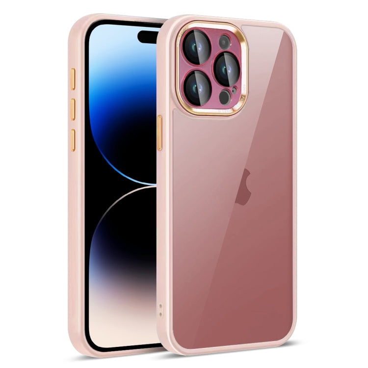 For iPhone 14 Pro Max Colorful Armor Lens Film Translucent Phone Case