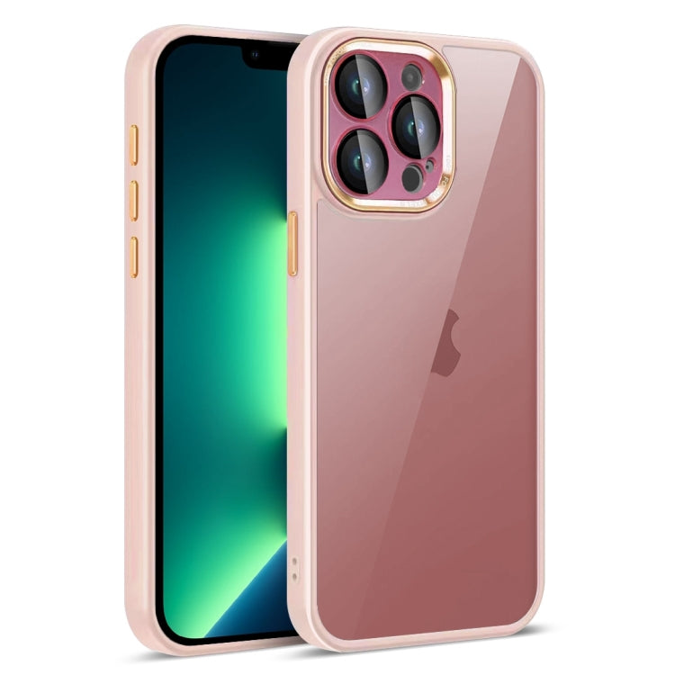 For iPhone 13 Pro Max Colorful Armor Lens Film Translucent Phone Case
