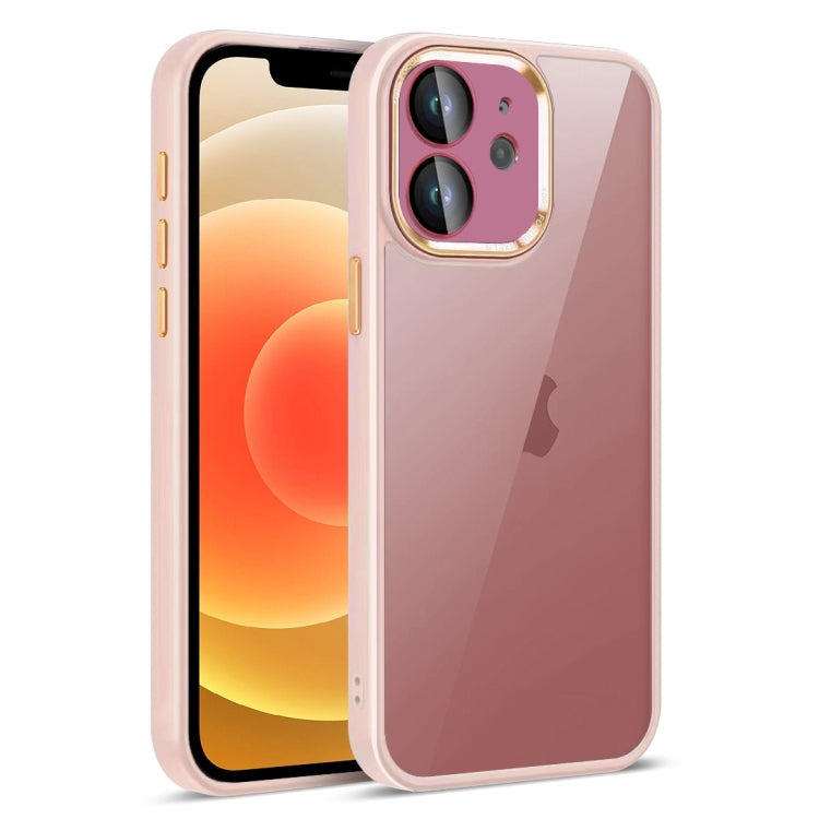 For iPhone 12 Colorful Armor Lens Film Translucent Phone Case