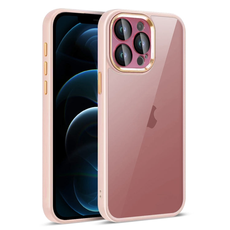 For iPhone 12 Pro Max Colorful Armor Lens Film Translucent Phone Case
