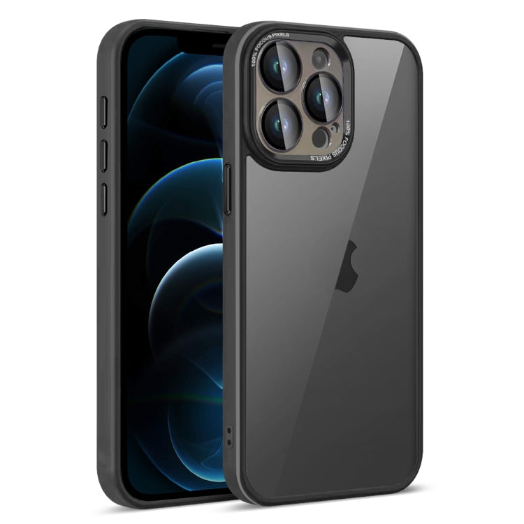 For iPhone 12 Pro Max Colorful Armor Lens Film Translucent Phone Case