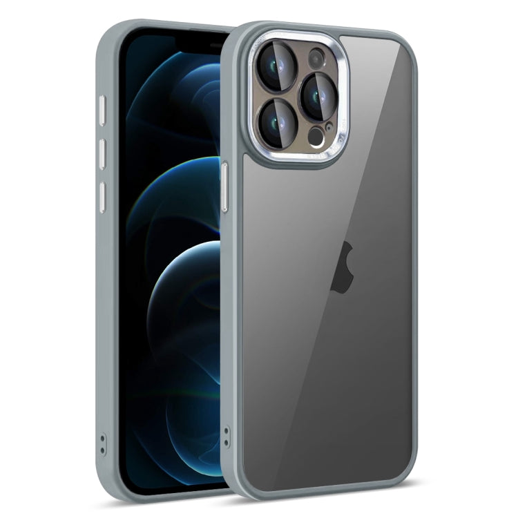 For iPhone 12 Pro Max Colorful Armor Lens Film Translucent Phone Case