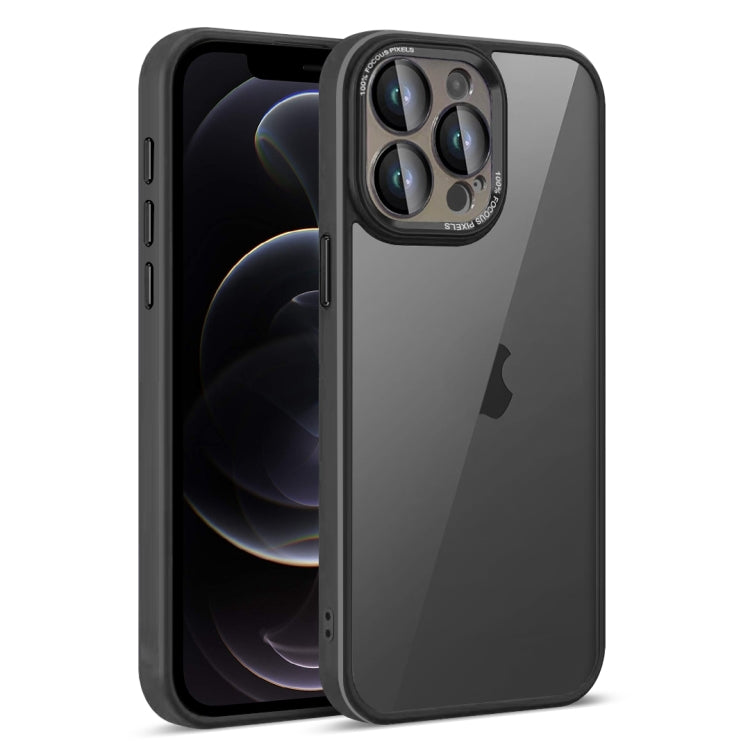 For iPhone 12 Pro Colorful Armor Lens Film Translucent Phone Case