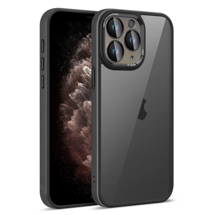 For iPhone 11 Pro Max Colorful Armor Lens Film Translucent Phone Case