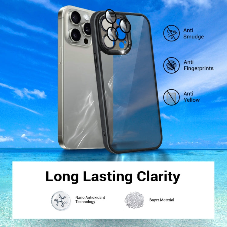 For iPhone 14 Pro Max Colorful Armor Lens Film Translucent Phone Case