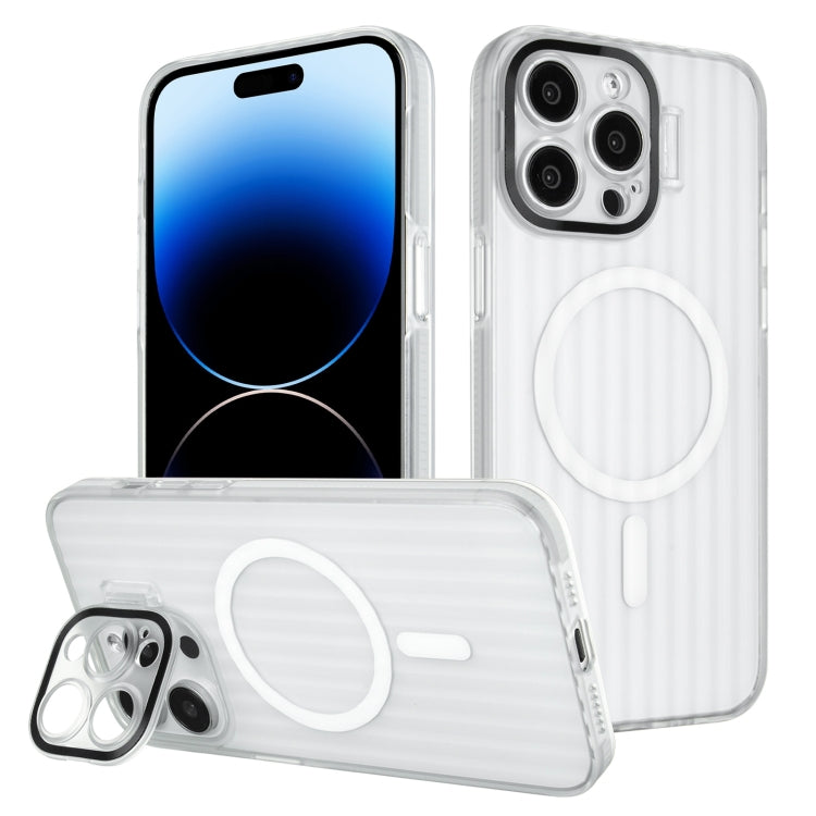 For iPhone 14 Pro Max Color Edge Lens Holder MagSafe Magnetic Phone Case