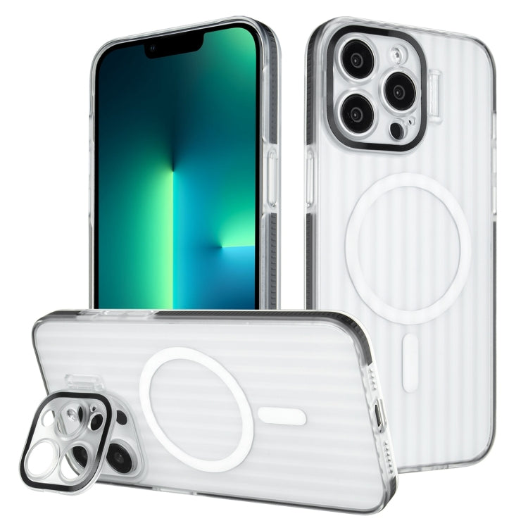 For iPhone 13 Pro Max Color Edge Lens Holder MagSafe Magnetic Phone Case