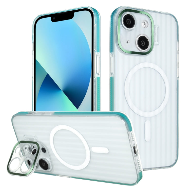 For iPhone 13 Color Edge Lens Holder MagSafe Magnetic Phone Case