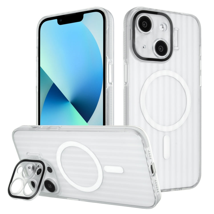 For iPhone 13 Color Edge Lens Holder MagSafe Magnetic Phone Case