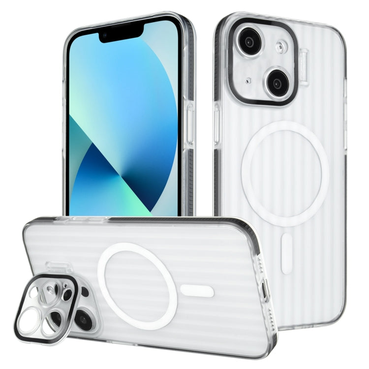 For iPhone 13 Color Edge Lens Holder MagSafe Magnetic Phone Case