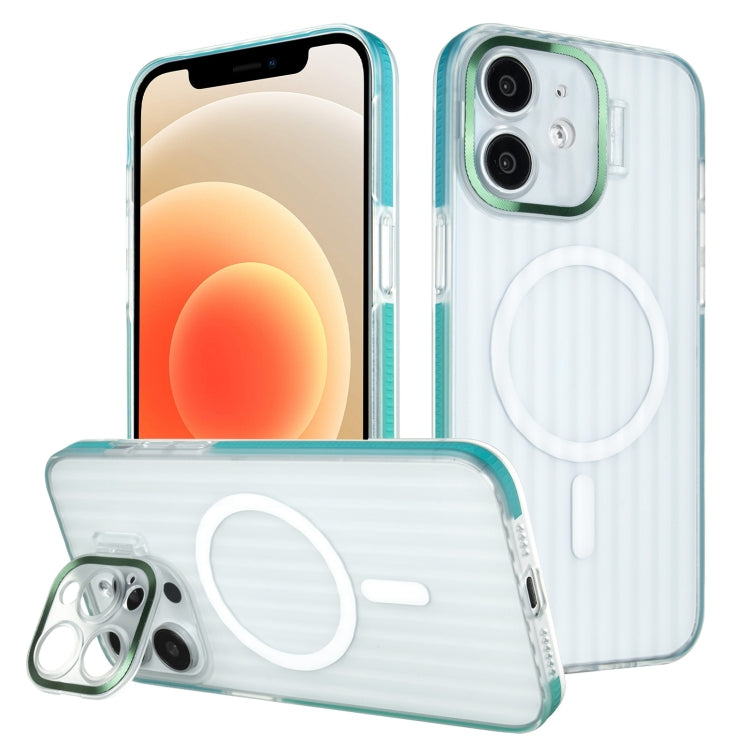For iPhone 12 Color Edge Lens Holder MagSafe Magnetic Phone Case