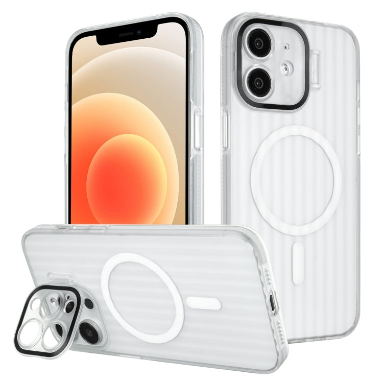 For iPhone 12 Color Edge Lens Holder MagSafe Magnetic Phone Case