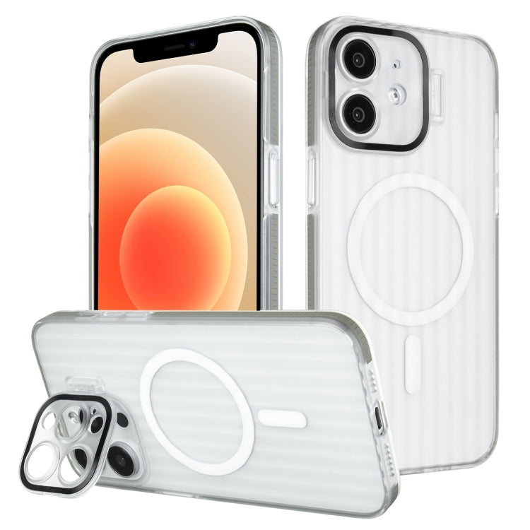 For iPhone 12 Color Edge Lens Holder MagSafe Magnetic Phone Case