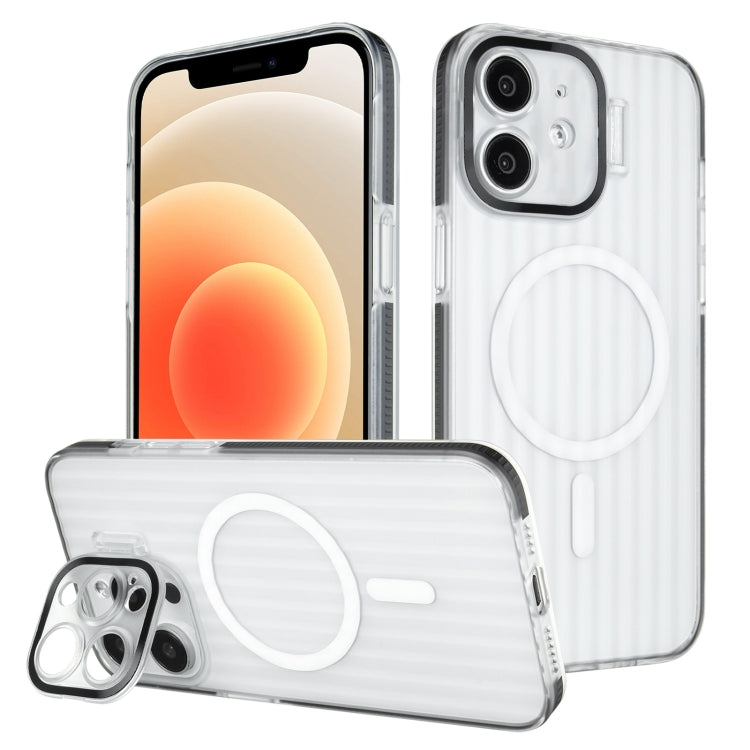 For iPhone 12 Color Edge Lens Holder MagSafe Magnetic Phone Case