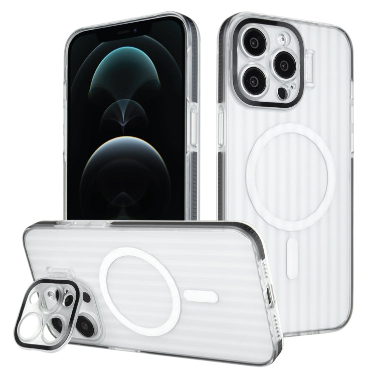 For iPhone 12 Pro Color Edge Lens Holder MagSafe Magnetic Phone Case