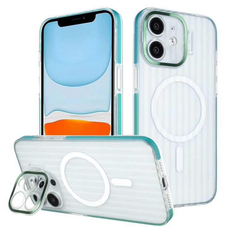 For iPhone 11 Color Edge Lens Holder MagSafe Magnetic Phone Case