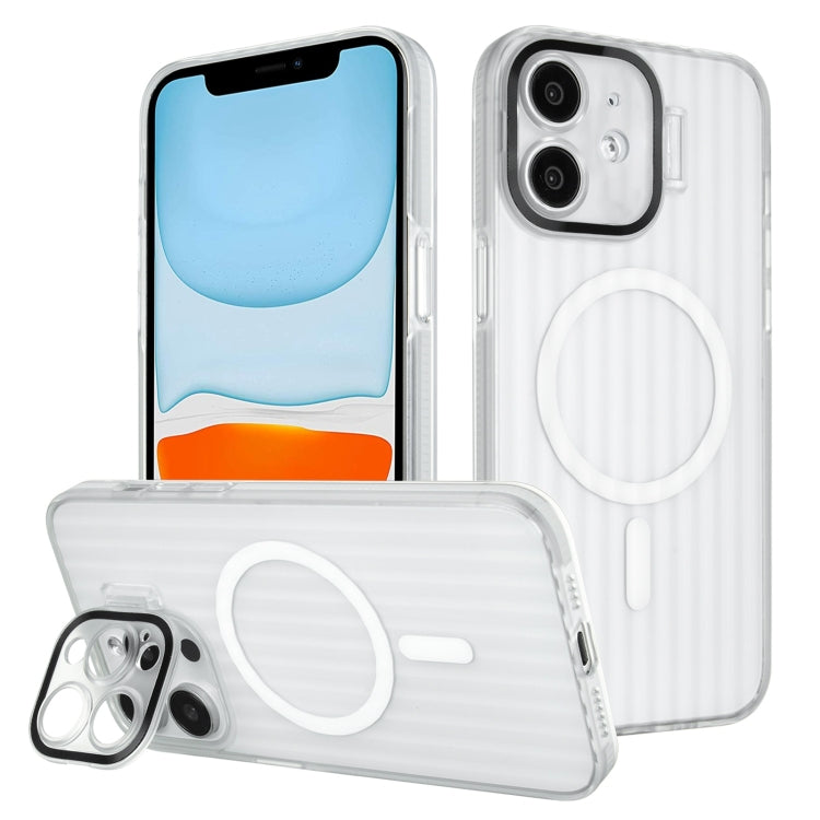 For iPhone 11 Color Edge Lens Holder MagSafe Magnetic Phone Case