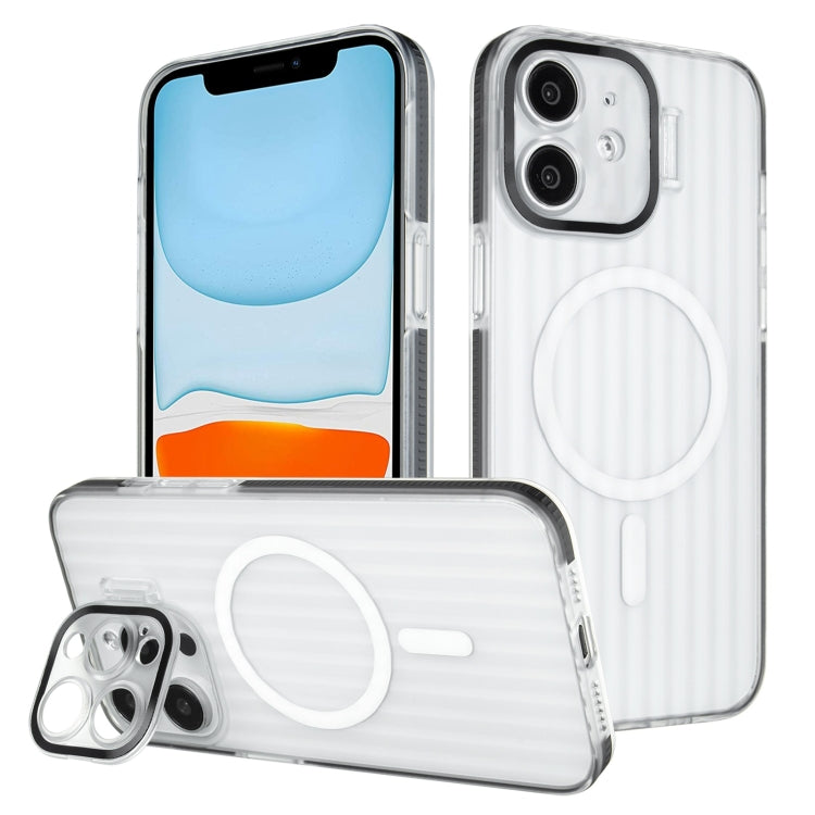 For iPhone 11 Color Edge Lens Holder MagSafe Magnetic Phone Case