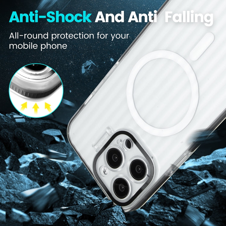 For iPhone 15 Pro Color Edge Lens Holder MagSafe Magnetic Phone Case