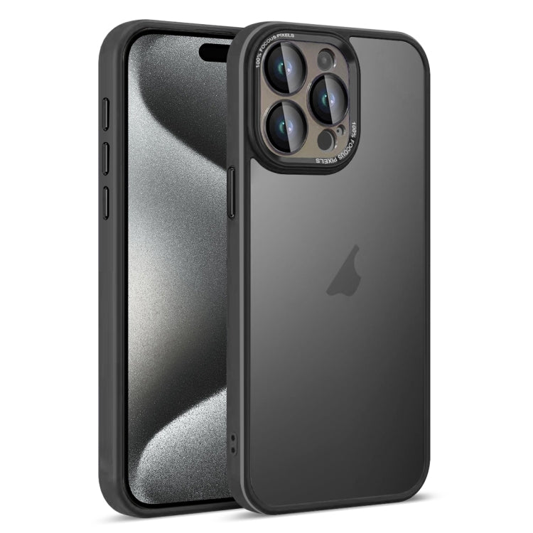 For iPhone 15 Pro Colorful Armor Lens Film Translucent Skin Feel Phone Case