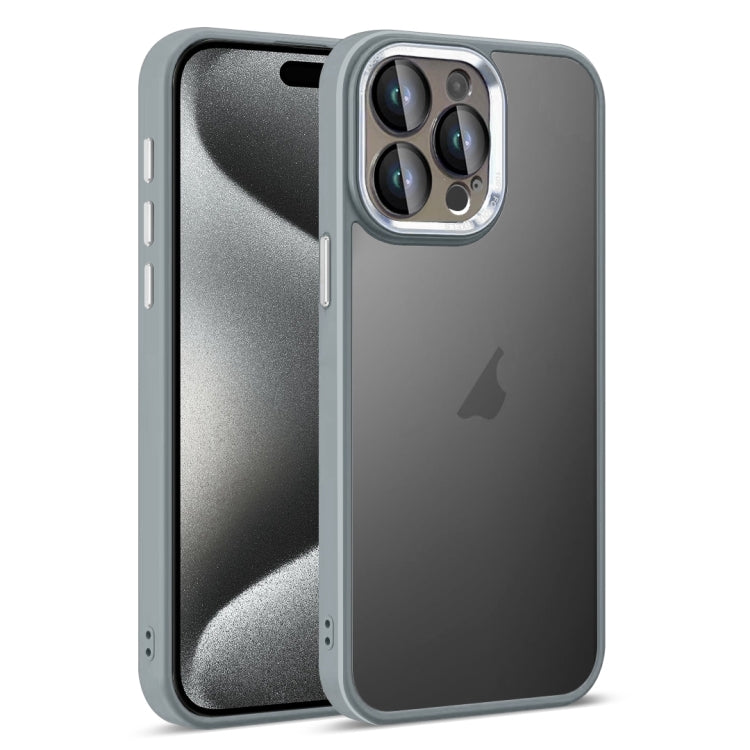 For iPhone 15 Pro Colorful Armor Lens Film Translucent Skin Feel Phone Case