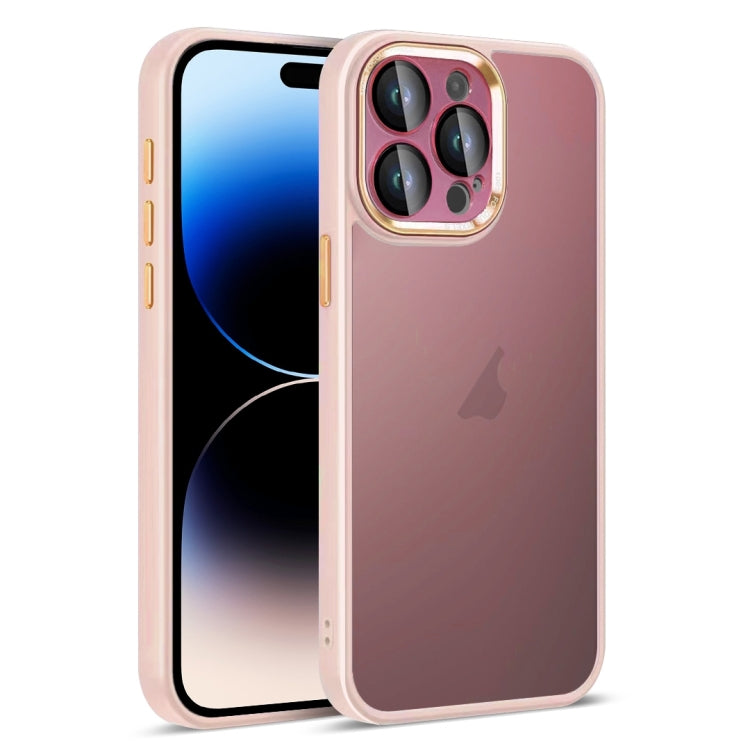 For iPhone 14 Pro Colorful Armor Lens Film Translucent Skin Feel Phone Case