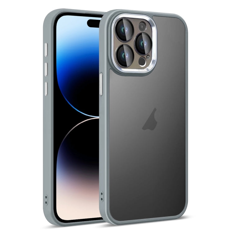 For iPhone 14 Pro Colorful Armor Lens Film Translucent Skin Feel Phone Case