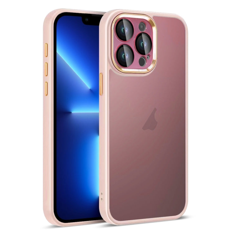 For iPhone 13 Pro Colorful Armor Lens Film Translucent Skin Feel Phone Case