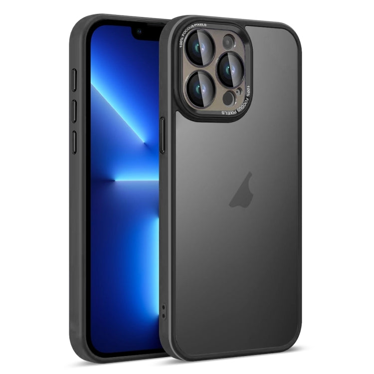 For iPhone 13 Pro Colorful Armor Lens Film Translucent Skin Feel Phone Case