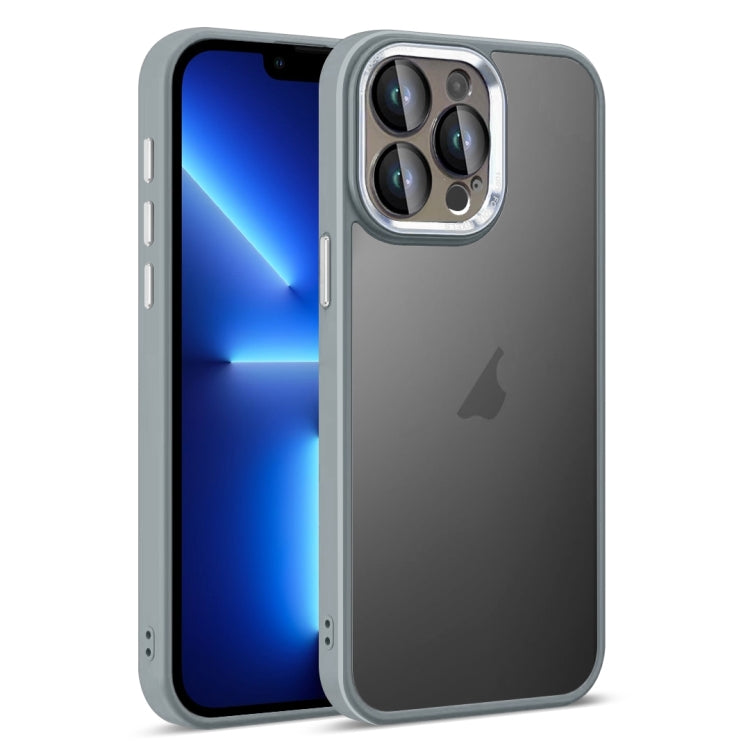 For iPhone 13 Pro Colorful Armor Lens Film Translucent Skin Feel Phone Case
