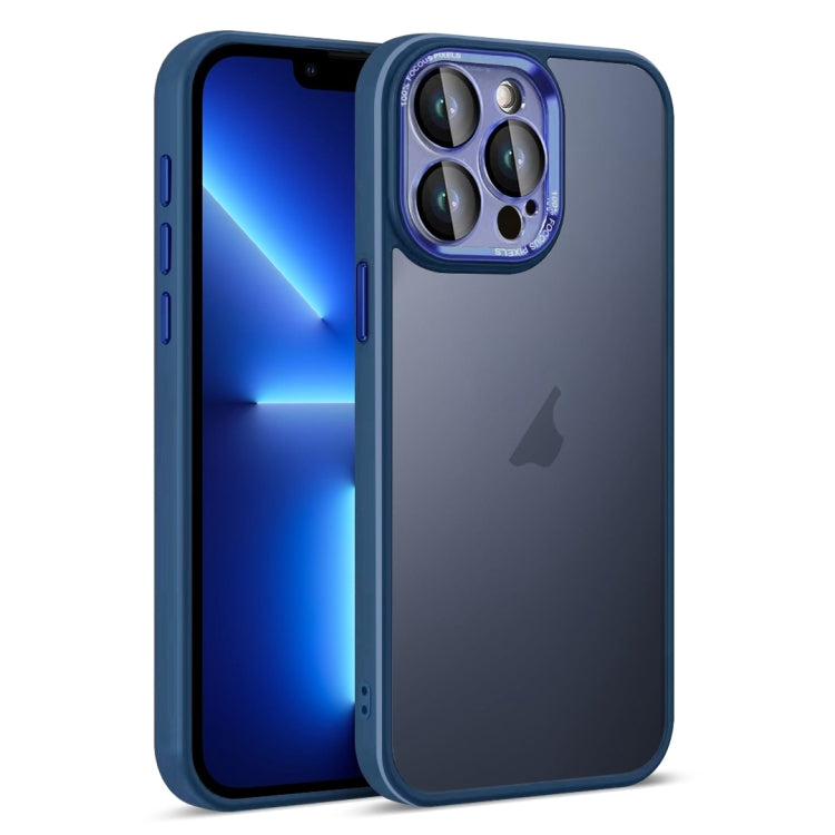 For iPhone 13 Pro Colorful Armor Lens Film Translucent Skin Feel Phone Case