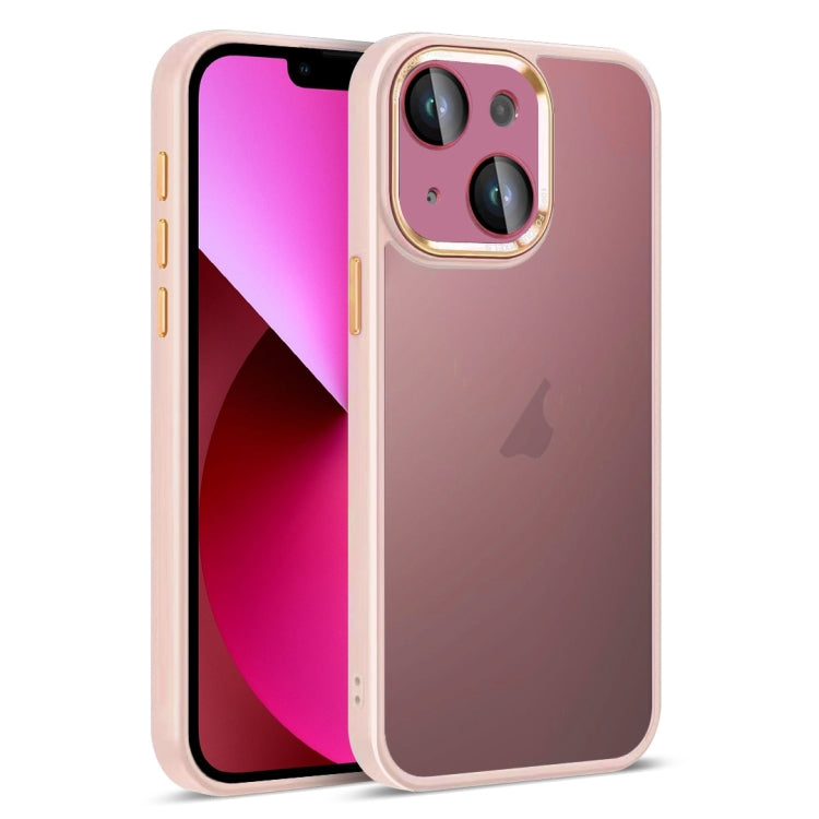 For iPhone 13 Colorful Armor Lens Film Translucent Skin Feel Phone Case