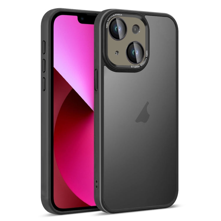 For iPhone 13 Colorful Armor Lens Film Translucent Skin Feel Phone Case