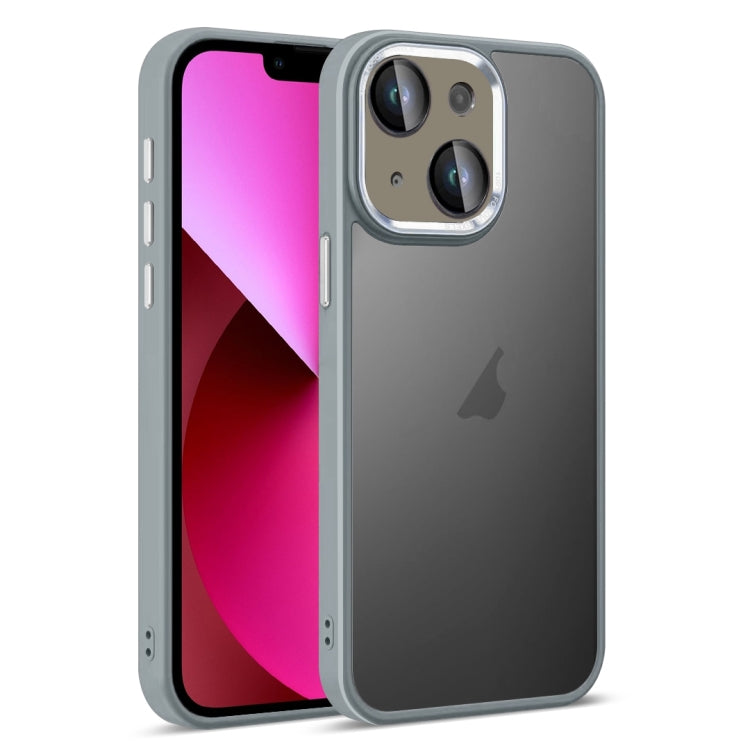 For iPhone 13 Colorful Armor Lens Film Translucent Skin Feel Phone Case