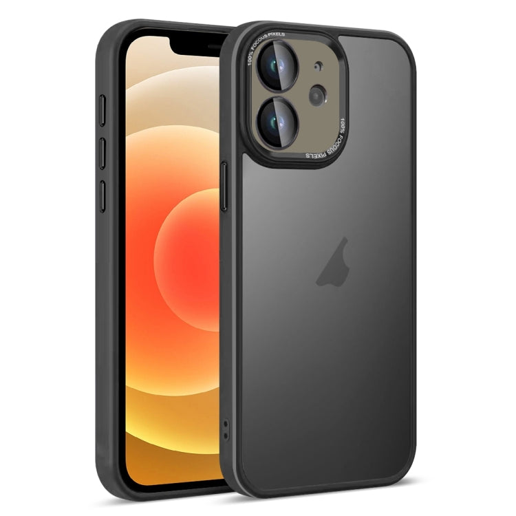 For iPhone 12 Colorful Armor Lens Film Translucent Skin Feel Phone Case