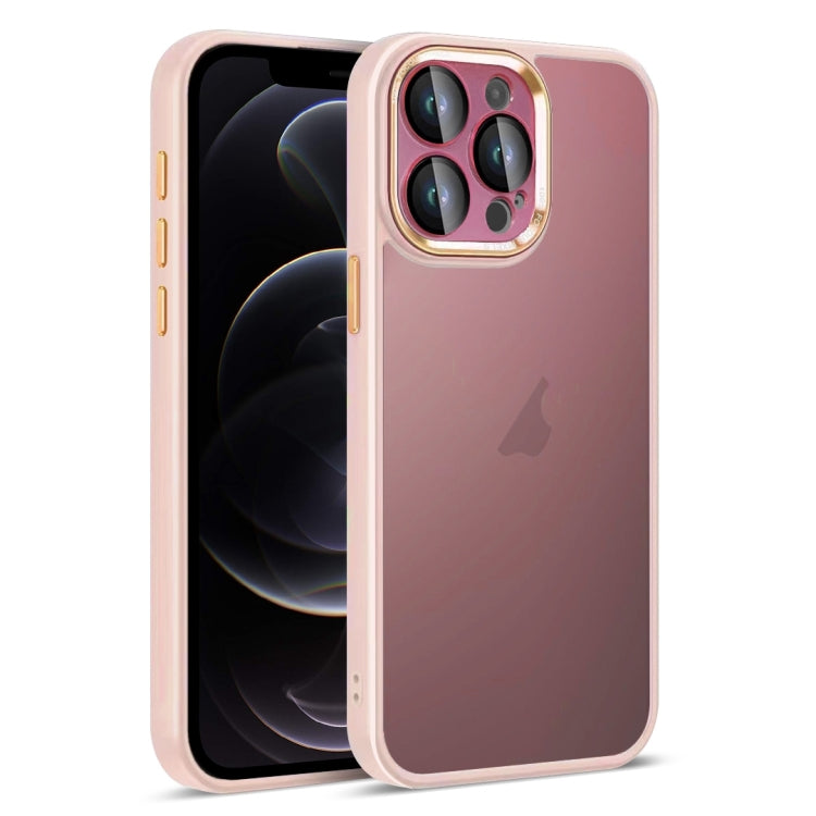 For iPhone 12 Pro Colorful Armor Lens Film Translucent Skin Feel Phone Case