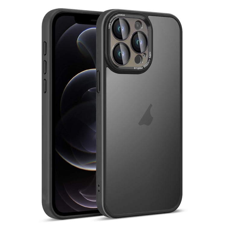 For iPhone 12 Pro Colorful Armor Lens Film Translucent Skin Feel Phone Case