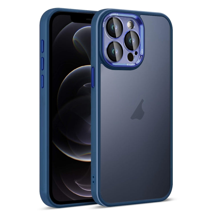 For iPhone 12 Pro Colorful Armor Lens Film Translucent Skin Feel Phone Case