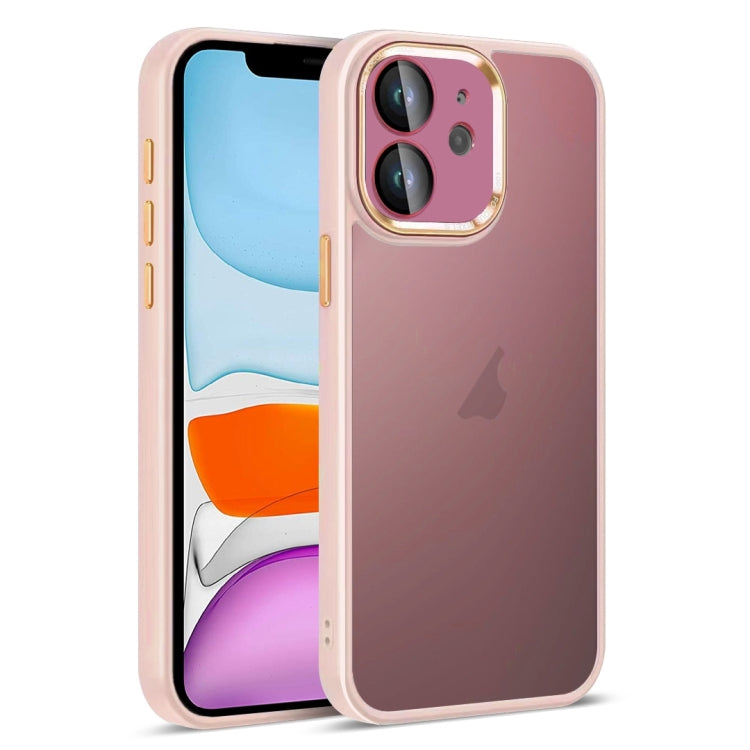 For iPhone 11 Colorful Armor Lens Film Translucent Skin Feel Phone Case