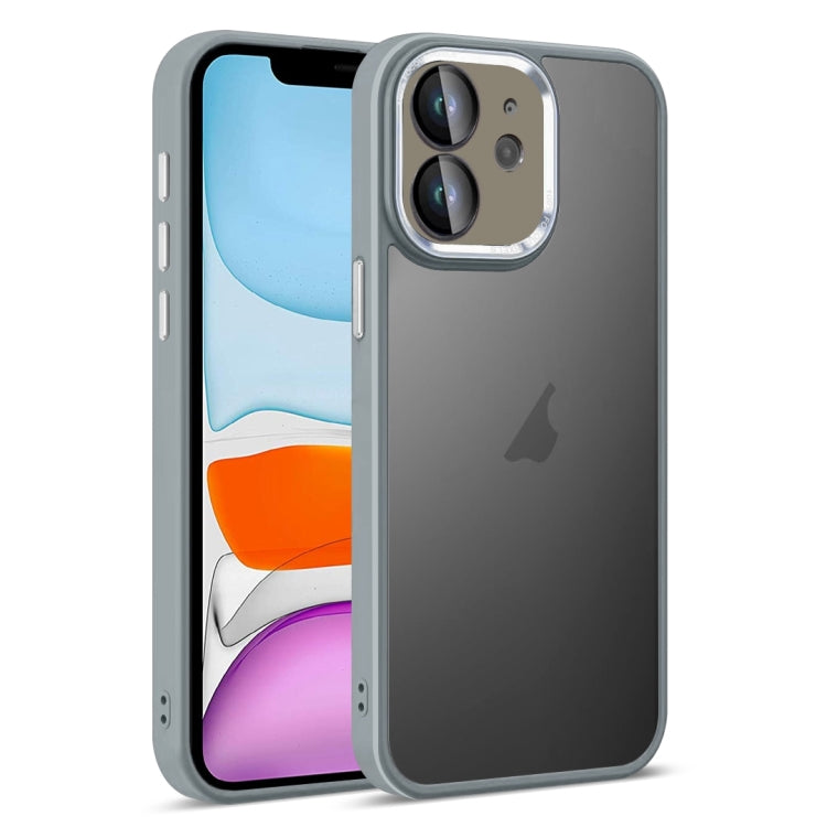 For iPhone 11 Colorful Armor Lens Film Translucent Skin Feel Phone Case