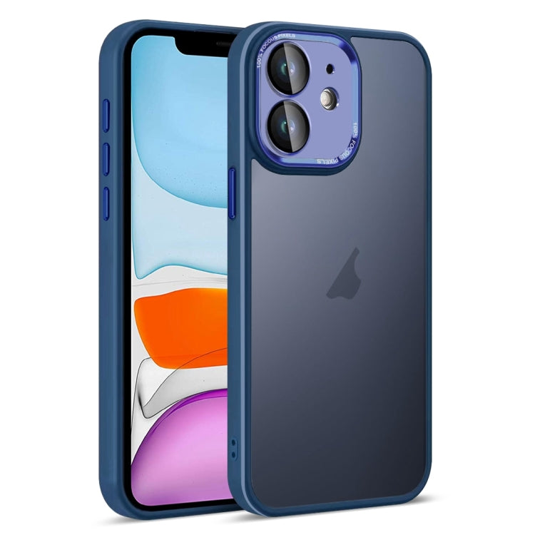 For iPhone 11 Colorful Armor Lens Film Translucent Skin Feel Phone Case